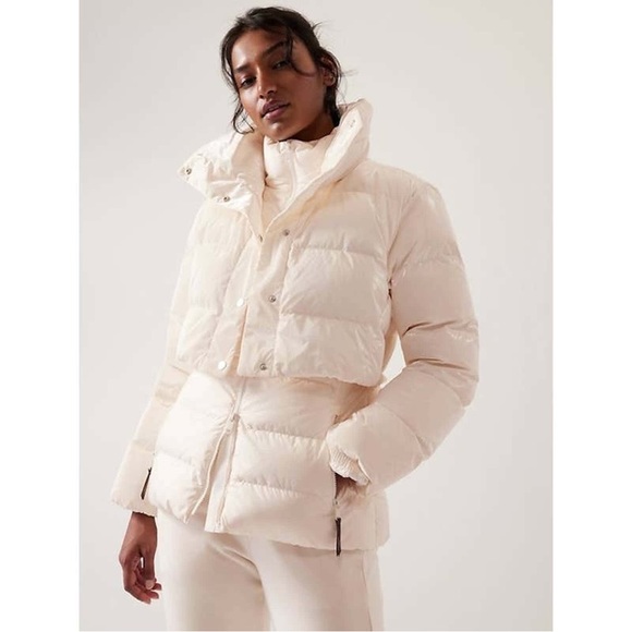 Athleta x Allyson Felix Legend Downtown White Metallic Jacket Size XXS - Picture 5 of 10